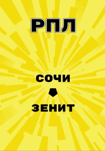 Матч Сочи - Зенит. Российская Премьер Лига
