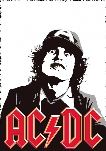 Concert of the rock band AC/DC. The "Power Up" Tour logo