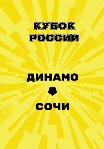 Матч Динамо — Сочи. Кубок России