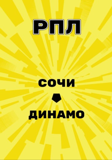 Матч Сочи - Динамо. Российская Премьер Лига