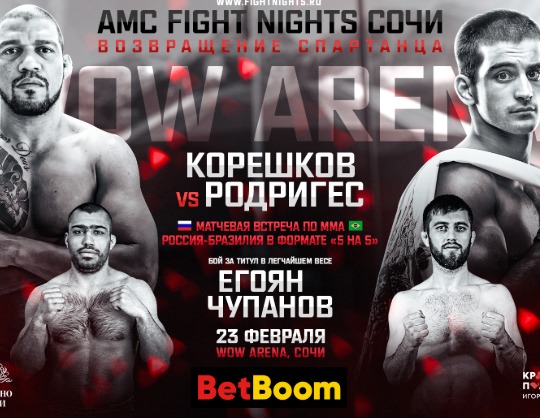 Международный турнир по смешанным единоборствам "AMC Fight Nights Сочи"
